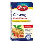 Abtei Ginseng Plus B-vitamine Tabletten (40 stk)