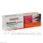 Aciclovir-ratiopharm Lippenherpescreme, 2 G