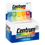 Centrum Gen.50+ A-zink+floraglo Lutein Caplette (30 stk)