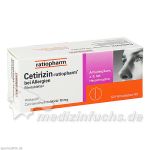 Cetirizin-ratiopharm bei Allergien 10 mg Filmtabl., 50 ST