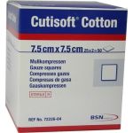 Cutisoft Cotton Kompressen 7.5x7.5cm steril, 25X2 ST