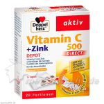 Doppelherz Vitamin C 500 + Zink Depot direct, 20 ST
