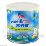 For you Eiweiß Power Vanille, 750 G