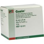 GAZIN Verbandmull gerollt im Spender 8cmx5m, 1 ST
