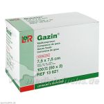 Gazin Kompresse 7.5x7.5cm 8fach steril, 50X2 ST