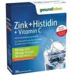 gesund leben Zink + Histidin +Vitamin C Brausetabl, 3X10 ST