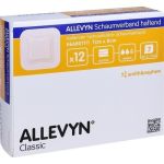 ALLEVYN Schaumverband 7x8 cm haftend, 12 ST