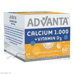 ADVANTA Calcium 1000mg + Vitamin D3 Sachets, 60X6.2 G