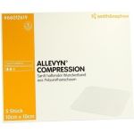 ALLEVYN COMPRESSION 10x10cm HYDROSELEKTIV WUNDAUFL, 5 ST