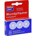 GOTHAPLAST Wundpfl.transparent 2,5 cm Durchm., 20 ST