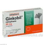 GINKOBIL ratiopharm 80 mg Filmtabletten, 30 ST