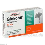 GINKOBIL ratiopharm 80 mg Filmtabletten, 60 ST