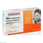 IBU-ratiopharm Lysinat Schmerztabletten 500mg, 20 ST