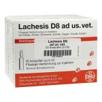 Lachesis D 8 ad usus  veterinär  Ampullen (2X10X5 ml)