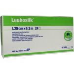 LEUKOSILK 9.2MX1.25CM, 24 ST