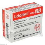 Lidoject sine 2%, 10 ST