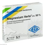 Magnesium Verla i.v.50% Infusionslösungskonzentrat, 5 ST