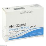 ANESDERM 25mg/g + 25mg/g Creme + 2 Pflaster, 5 G