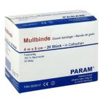 Mullbinden 8 cm mit Cellophan (20 stk)