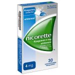 Nicorette 4mg whitemint (30 stk)