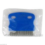 Nissenkamm Metall blauer Griff, 1 ST 