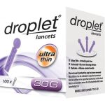 OMRON droplet lancets ultra thin 30G, 100 ST