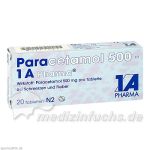 Paracetamol 500 - 1 A Pharma, 20 ST