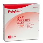 PolyMem Wund Pad m selbstkleb Pu Folie 2.5x2.5cm, 20 ST