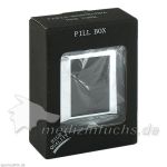 Pillendose Magnetversch.2Fächer schw/chrom Giftbox, 1 ST