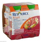 Resource Fruit Birne Kirsche, 4X200 ML