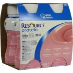 Resource Protein Drink Erdbeer, 4X200 ML