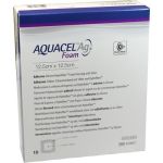 AQUACEL Ag Foam adhäsiv 12.5x12.5cm, 10 ST