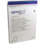 AQUACEL Ag Foam adhäsiv Ferse 19.8x14cm, 5 ST