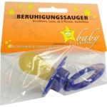 SAUGER Beruhigung Dunkelblau Gr Scheibe Gr Kirsch, 1 ST