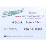 Senada Wundschnellverband 10x6cm, 4 ST
