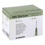 Sterican Kanüle luer-lok 0,40x20mm Größe 2 0 grau (100 stk)