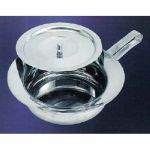 Stechbecken m.Knopfdeckel 31 rostfrei, 1 ST