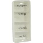 Tablettendose mo/mi/ab/na mit Blindenschrift, 1 ST