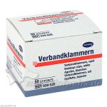 VERBANDKLAMMERN Hartmann wei, 50 ST