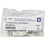 VERBANDKLAMMERN wei, 50 ST