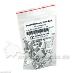VERBANDKLAMMERN m.Gummiband wei, 50 ST