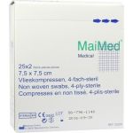 VLIESKOMPRESSEN 7,5x7,5 cm steril, 25X2 ST
