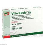VLIWAKTIV AG Aktivkohle Tampon.m.Silber 6,5x10 cm, 10 ST