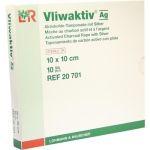 VLIWAKTIV AG Aktivkohle Tampon.m.Silber 10x10 cm, 10 ST