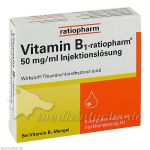 VITAMIN B1 ratiopharm 50mg/ml Inj.Lsg. Ampullen, 5X2 ML