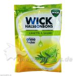 WICK Limette & Salbei Bonbons o.Zucker, 72 G