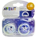 AVENT SCHNULLER FÜR DIE NACHT 6-18M BPA-FREI, 2 ST