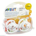 AVENT Beruhigungssauger 0m-6m Tiermotive, 2 ST