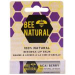 Bee Natural Lippenpflege-Stift Acai Beere, 4.25 G