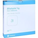 Biatain Ag Schaumverband 10x10 cm nicht haftend, 5 ST